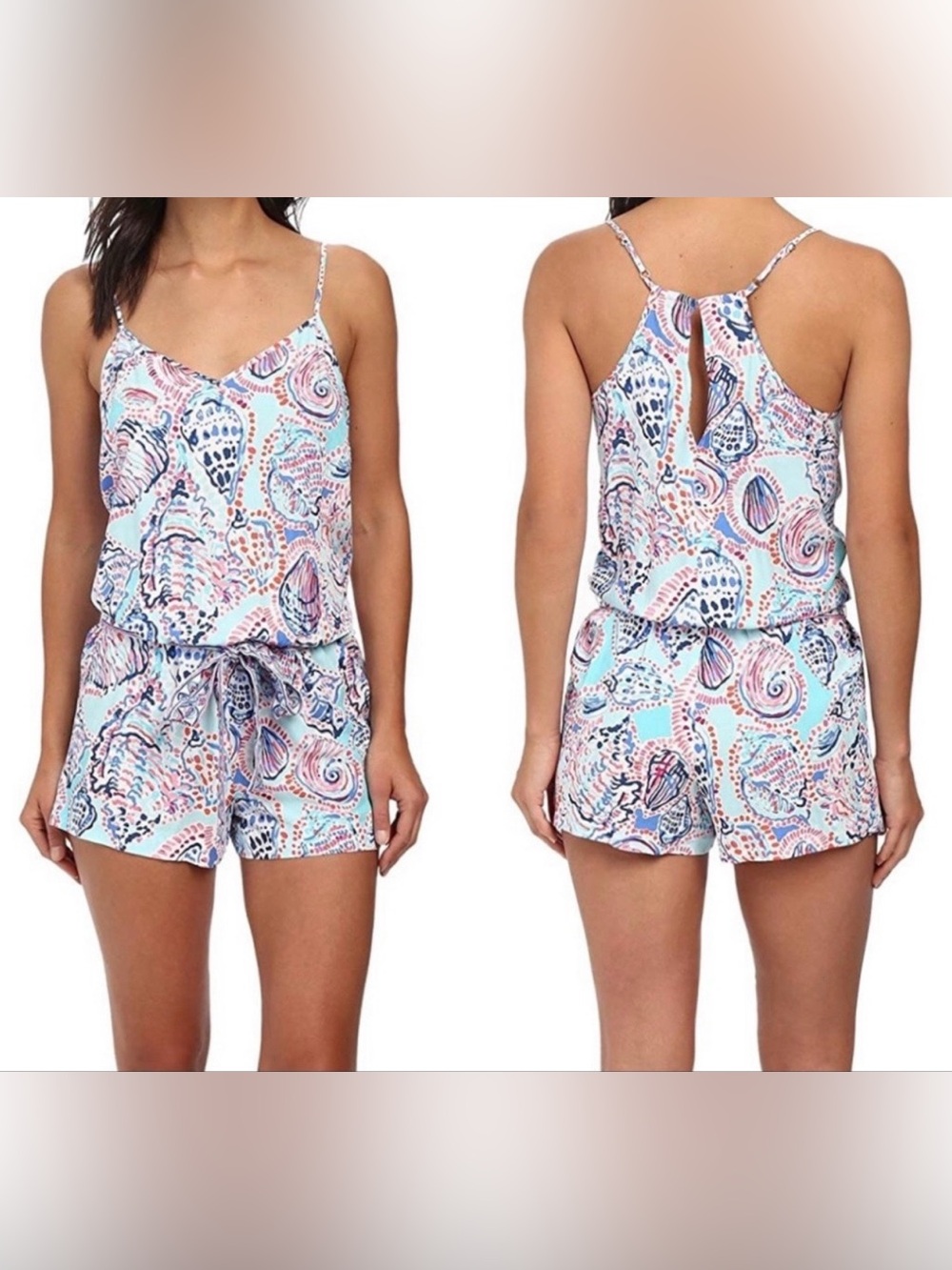 Lilly Pulitzer romper-“Shell Me About It" print